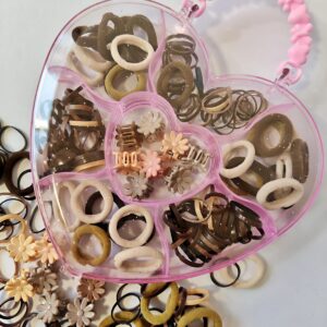 Heart & butterfly Shaped Hair Accessories Box Set, Girls Hair Bands and Clips
